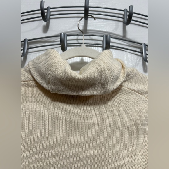 Lauren Ralph Lauren Cream ribbed knit Pullover Sweater Womens SP petite classic - Picture 4 of 15